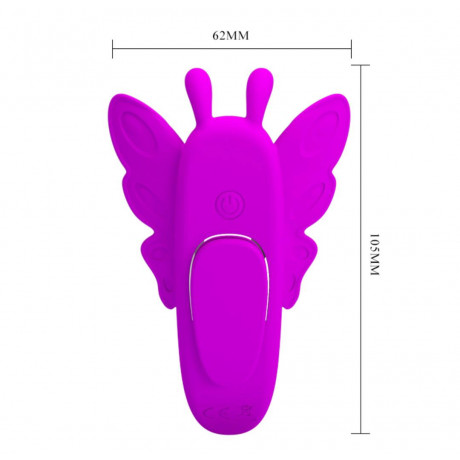 Клиторальный вибростимулятор на трусики с дистанционным пультом "Romance Aileen"