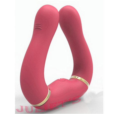 Сгибаемый двуглавый вибратор "LG-835"