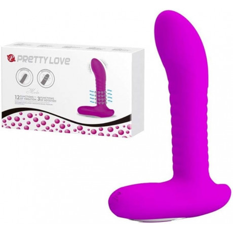 Перезаряжаемый вибростимулятор с ротацией "Pretty Love Merlin"