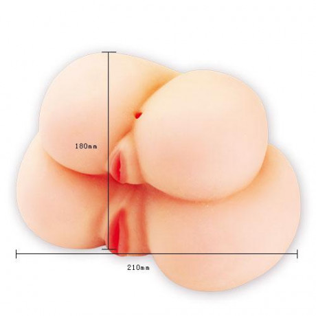 Реалистичная двойная вагина с вибрацией "Passion Lady Twin Ass"