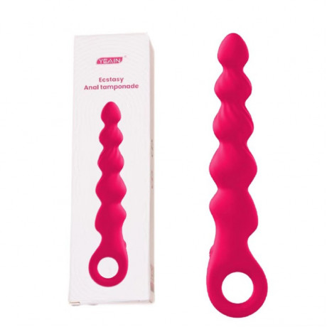 Анальная цепочка шарики с вибрацией "Ecstasy Anal Tamponade Yeain"