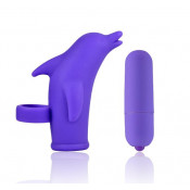 Пальчиковый вибратор Дельфин