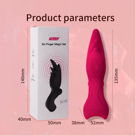 Вибростимулятор на палец "Six finger magic sex Yeain"