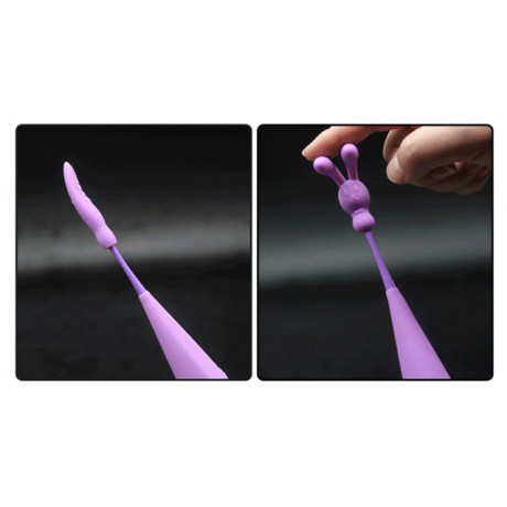 Вибростимулятор с насадками "Dibe Maria Зайка"