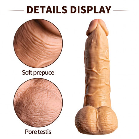 Реалистичный фаллоимитатор "Enduro blaster" 9.5" на присоске без вибрации 