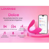 Управляемый на расстоянии регулируемый двусторонний вибратор для клитора и точки G "Dolce by Lovense"