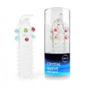 Прозрачная насадка на член со стимулирующими шариками "Crystal Sleeve"