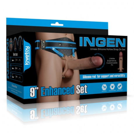 Реалистичный Страпон унисекс "Ingen" 9"