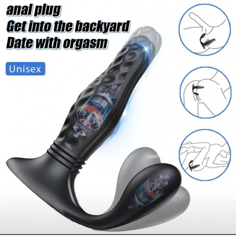 Анальный вибростимулятор с пультом управления "Diamond Yeain"