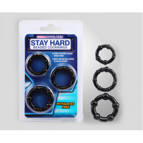 Набор Эрекционных колец на член "Stay hard", 3 шт