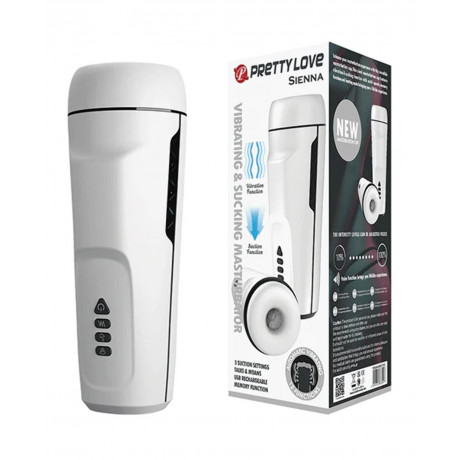 Автоматический вибрирующий и сосущий мастурбатор "Pretty Love Sienna"