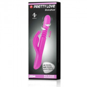 Перезаряжаемый вибратор с поступательными движениями и клиторальной стимуляцией "Pretty Love Donahue"