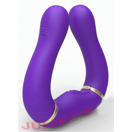 Сгибаемый двуглавый вибратор "LG-835"