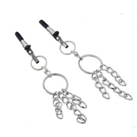 Зажимы на соски Yeain SMRJ05 "Кольцо с цепочками"