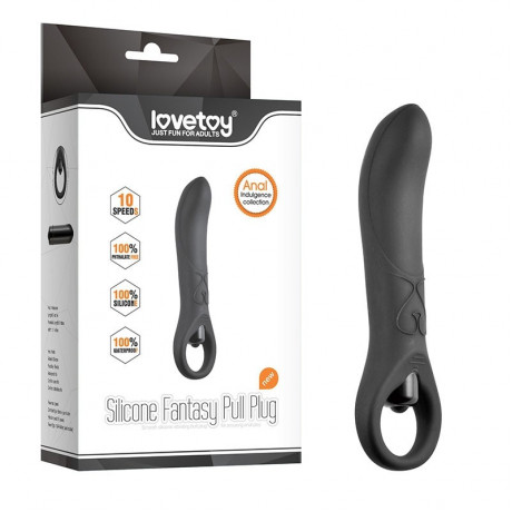 Анальный массажер "Silicone Fantasy Pull Plug"
