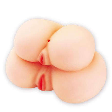 Реалистичная двойная вагина с вибрацией "Passion Lady Twin Ass"