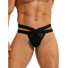 Мужские сексуальные сетчатые черные стринги MP258