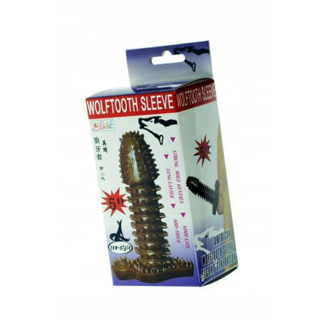 Насадка на член со стимулирующими усиками "Wolftooht Sleeve"