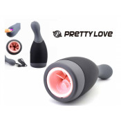 Перезаряжаемый мастурбатор с вибрацией и стимулирующими усиками "Pretty Love Deep Pleasure"