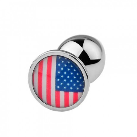 Металлическая анальная пробка Yeain SMGJGS-59-M "USA"