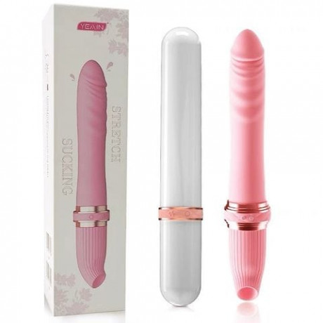 Вибратор с поступательными движениями и вакуумной стимуляцией "Yeain"
