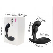 Анальный перезаряжаемый плаг с вибрацией и с пультом управления "Beetle Yeain"