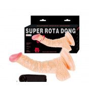 Фаллоимитатор с вибрацией и с вращением "Super Rota Dong"