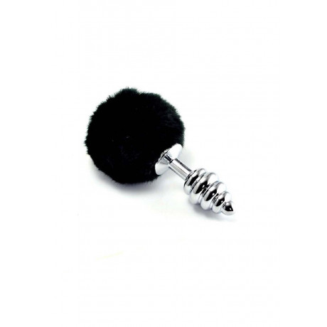 Анальная металлическая пробка "Зайка"