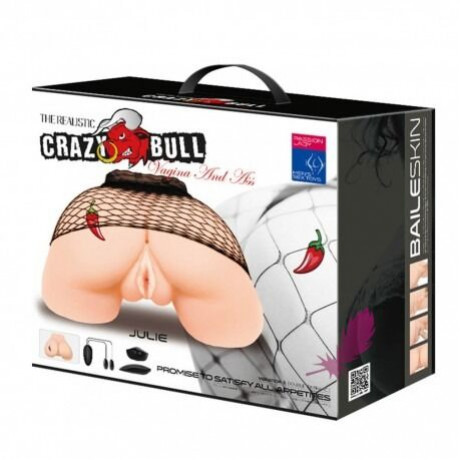 Полноразмерный реалистичный мастурбатор с вибрацией "Crazy Bull Julie"