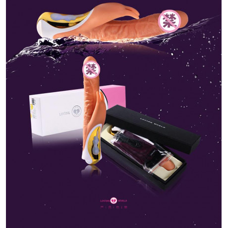 Фаллоимитатор с вибрацией и клиторальной стимуляцией "Emperor" 