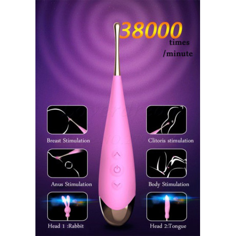 Вибростимулятор с насадками "Dibe Maria Зайка"