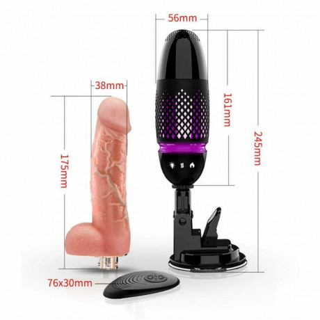 Super Mini Fuck - машина на присоске "Dibe Black Whirlwind"