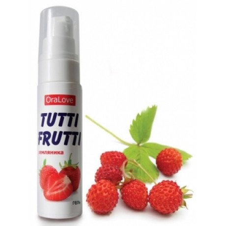 Съедобный Оральный Гель со вкусом земляники "TUTTI-FRUTTI", 30 г
