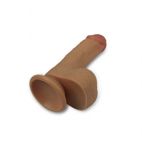 Фаллоимитатор без вибрации с мошонкой на присоске "Nature Cock Gabe"