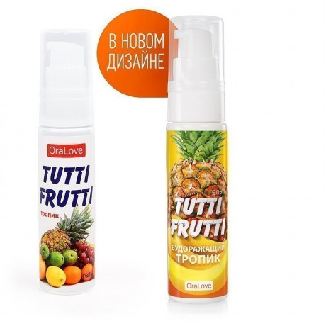 Съедобный Оральный Гель со вкусом тропика "TUTTI-FRUTTI", 30 г