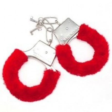БДСМ наручники на руки из металла и плюша "Baile Lover"