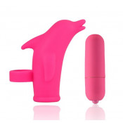 Пальчиковый вибратор Дельфин