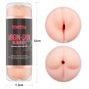 Двусторонний мастурбатор в тубусе "Virgin Skin Lovetoy"
