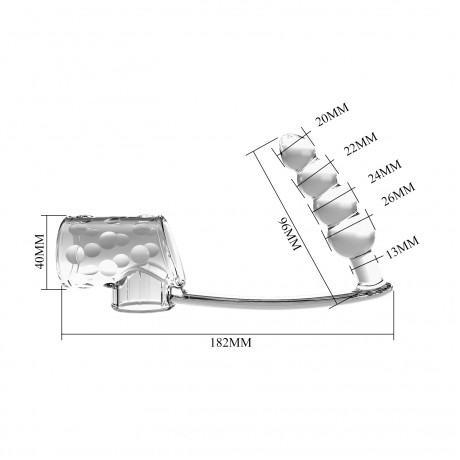 Стимулирующая Насадка на член с кольцом для мошонки, с открытой головкой и с рифлёным анальным стимулятором "Pretty Love Rilley"