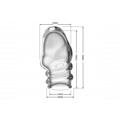 Закрытая Насадка на головку члена "Pretty Love Jeremy"