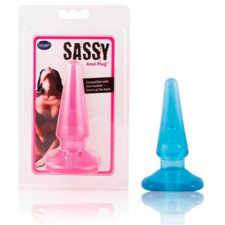 Анальная пробка "Sassy" с вибрацией