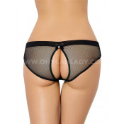 Сексуальные трусики в сетку с открытой попкой P5091