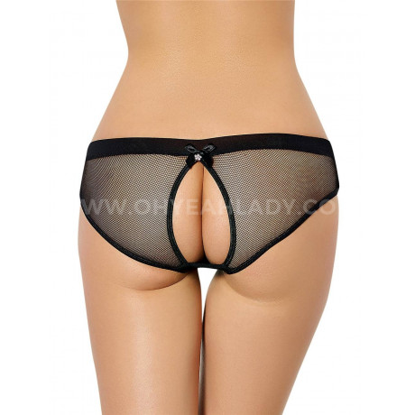 Сексуальные трусики в сетку с открытой попкой P5091