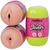 Двусторонний карманный мастурбатор "Slider Lovetoy"