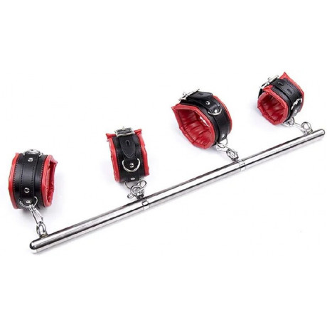 Наручники из искусственной кожи с металлическим фиксатором "Yeain SMSKJK-79"