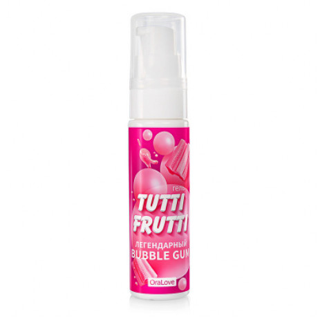 Съедобный Оральный Гель со вкусом bubble gum "TUTTI-FRUTTI", 30 г
