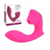 Вибратор с вакуумной стимуляцией клитора "Slimline"