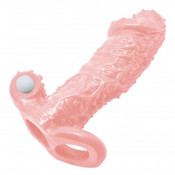 Насадка на член с кольцом для мошонки "Braveman" 