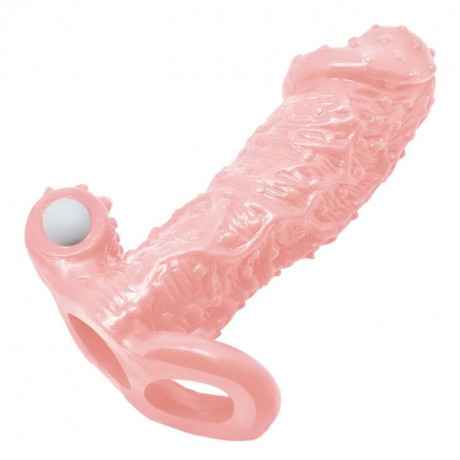 Насадка на член с кольцом для мошонки "Braveman"