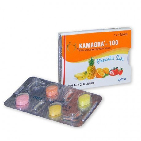 Мужской возбудитель "Kamagra Chewable 100", 4 шт